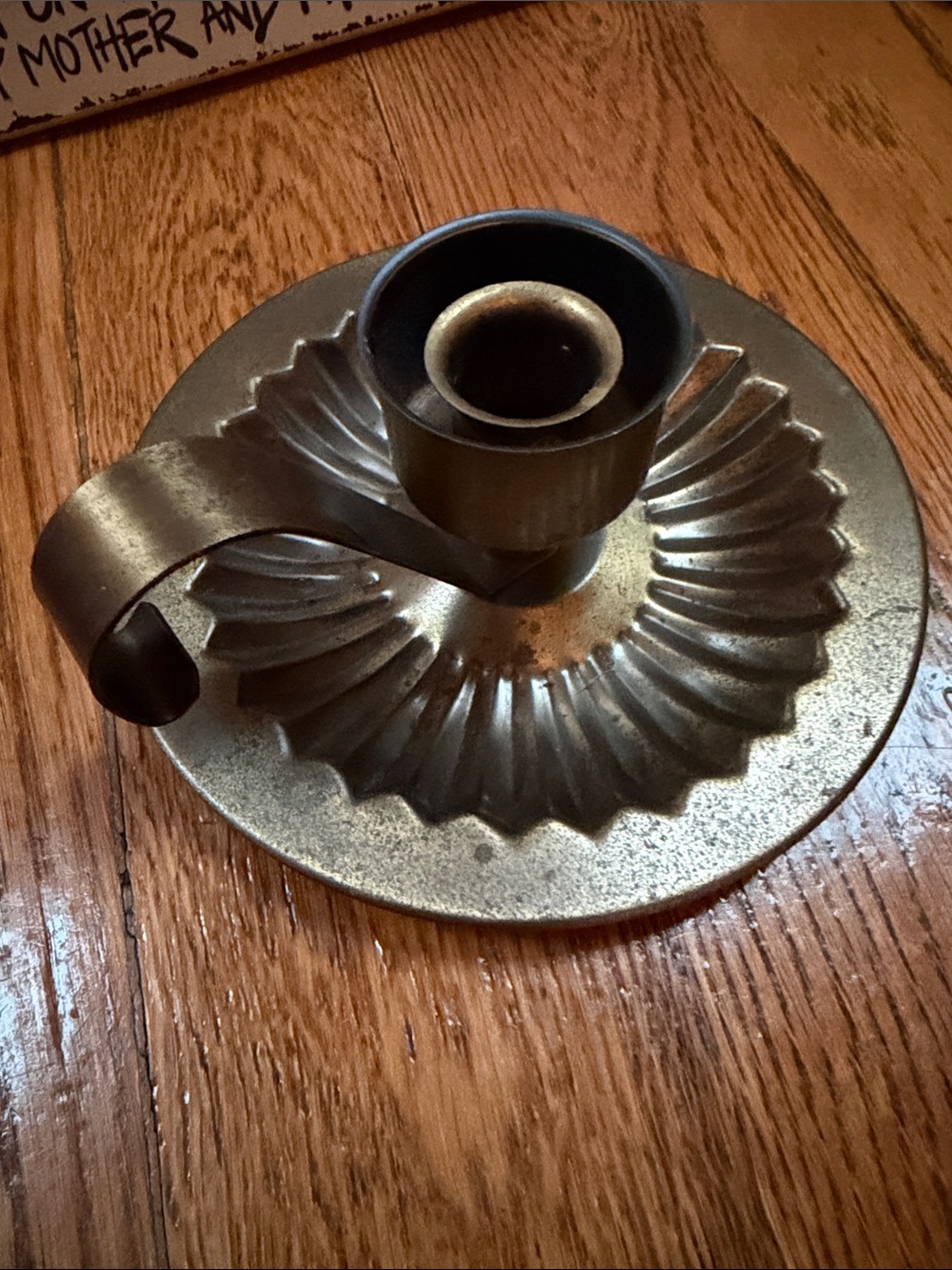 Vintage Homco (Home Interior candlestick. Curved handle,